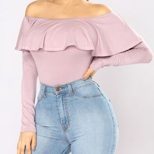 Electric love off shoulder top